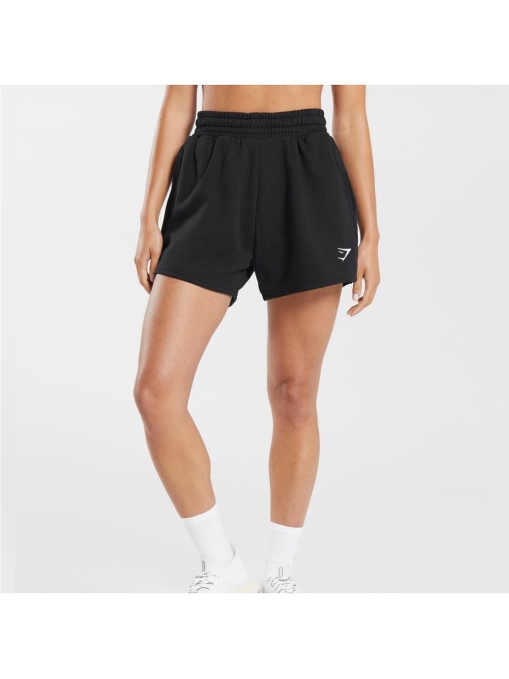 Gymshark TRAINING FLEECE SHORTS Black XS